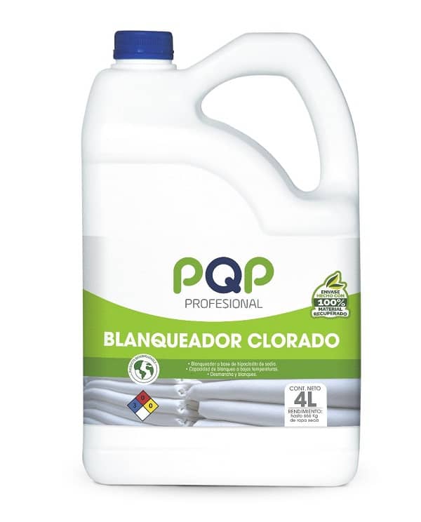 Blanqueador PQP Pro Clorado 4L | Blanqueo y Desinfección