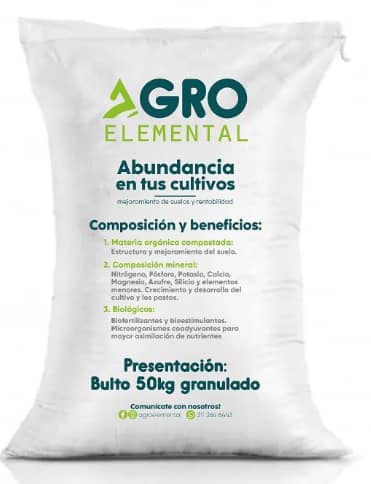 Abono AgroElemental Orgánico + Mineral + Biológico