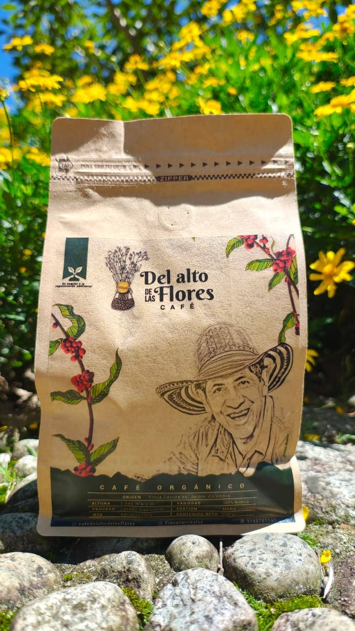 Café Blend Arábica Tostión Media 125g | En Grano o Molido | Café del Alto de las Flores
