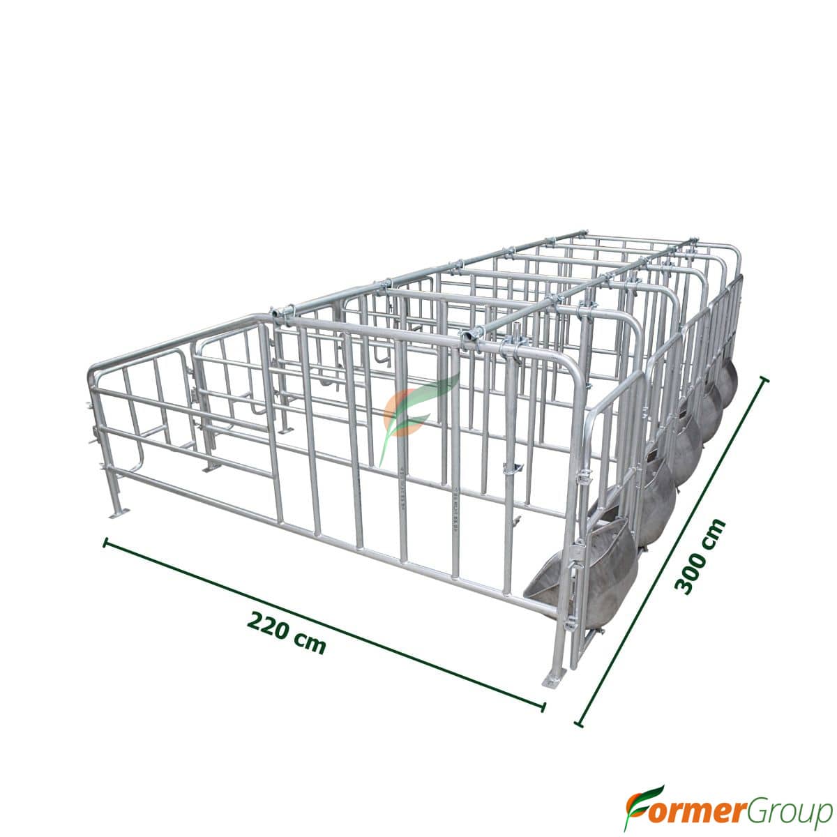 Jaula de Gestación 5 Módulos para Cerdas