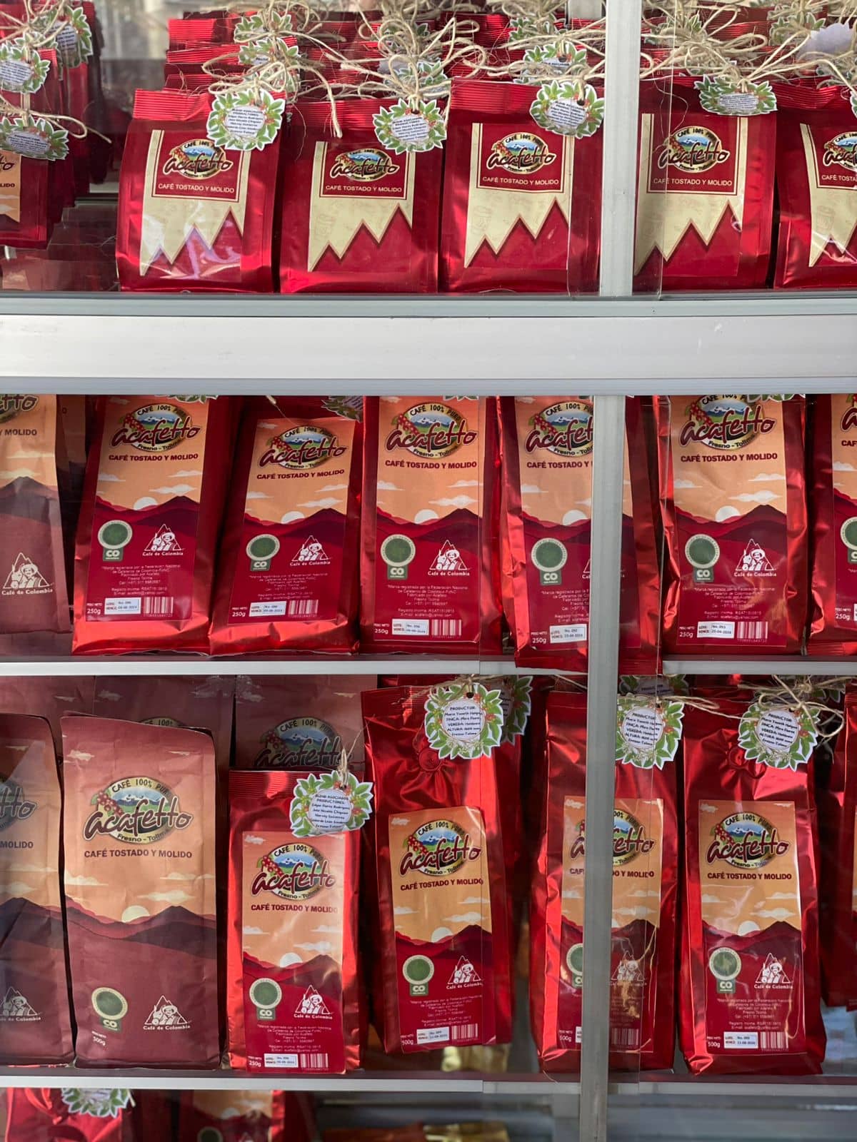 Café tostado y molido artesanal 500g | Café 100 % colombiano de Fresno Tolima – ACAFETO