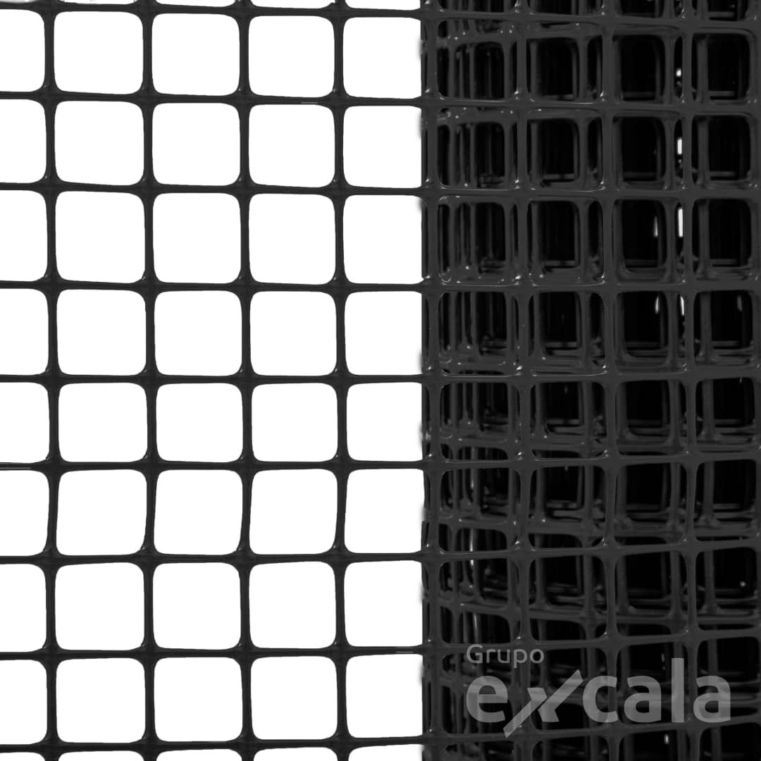 Malla Cuadrada Negra 15x15mm 1.5m x 30m | Excala