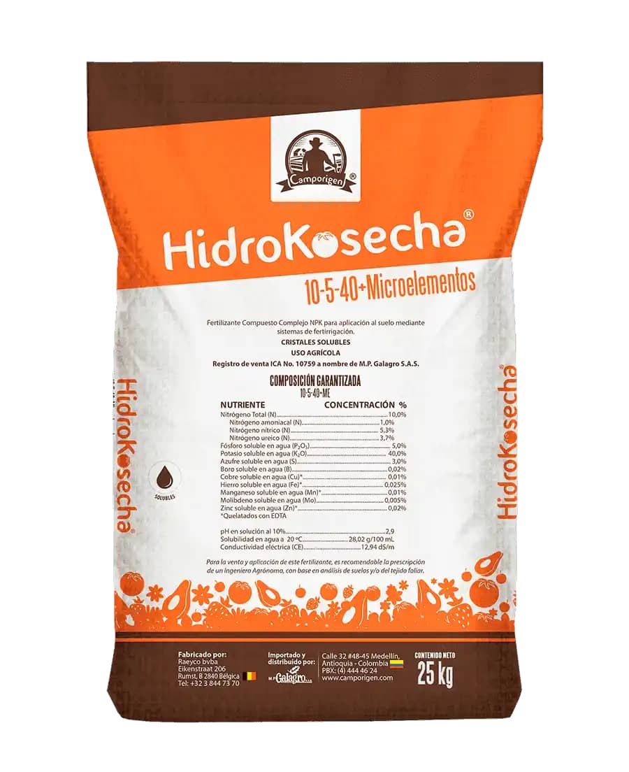 Fertilizante HidroKosecha 10-5-40 x 25 Kg