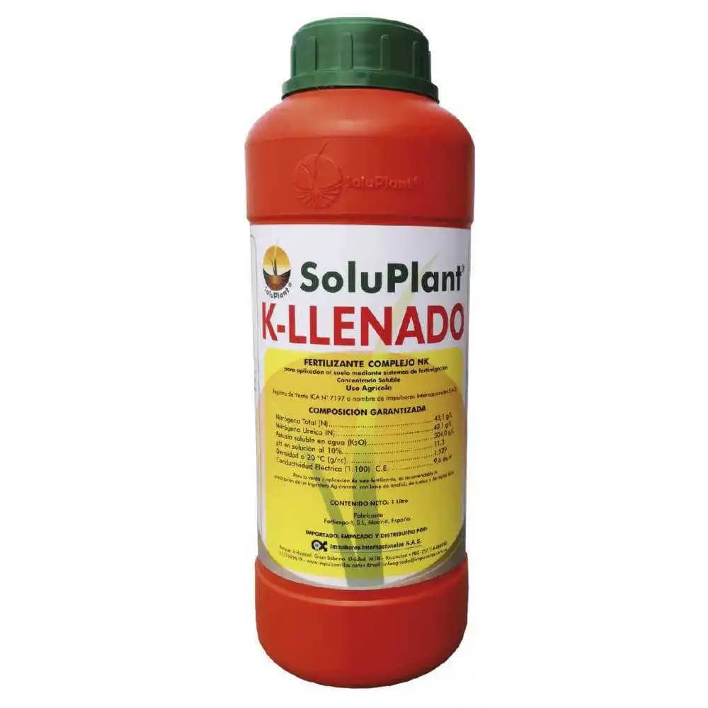 Fertilizante Soluplant K Llenado x 1 L - Impulsemillas