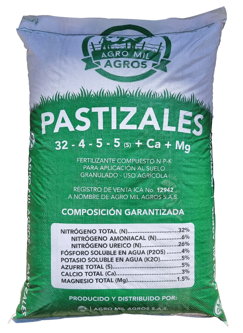 Fertilizantes Pastizales 32-4-5-5(S)+Ca+Mg