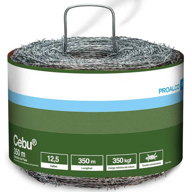 Alambre de Púas Cebu 12 1/2 x 350 Mts | Alta Resistencia