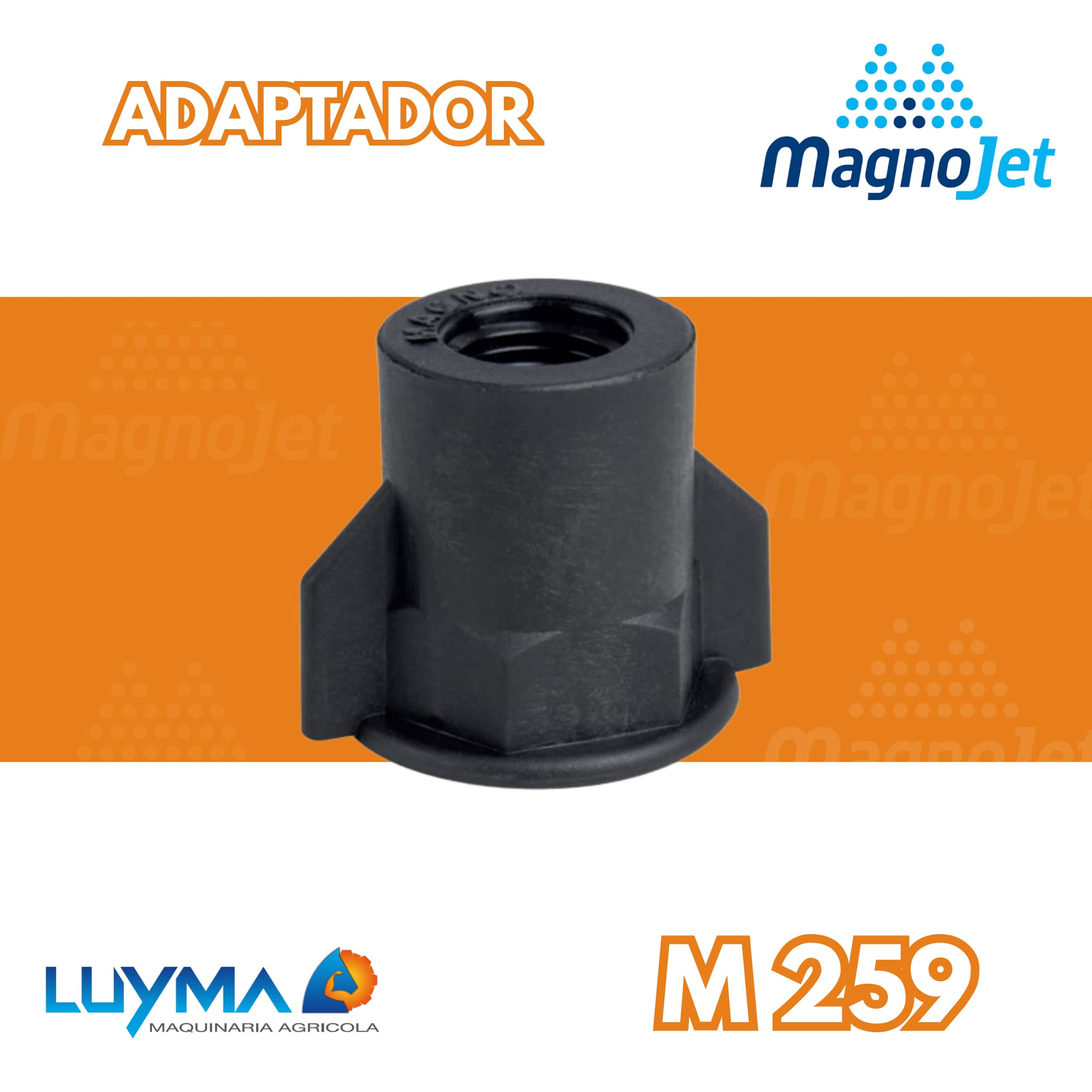 Adaptador Magnojet 11/16 a 1/4 Gas para Fumigadoras