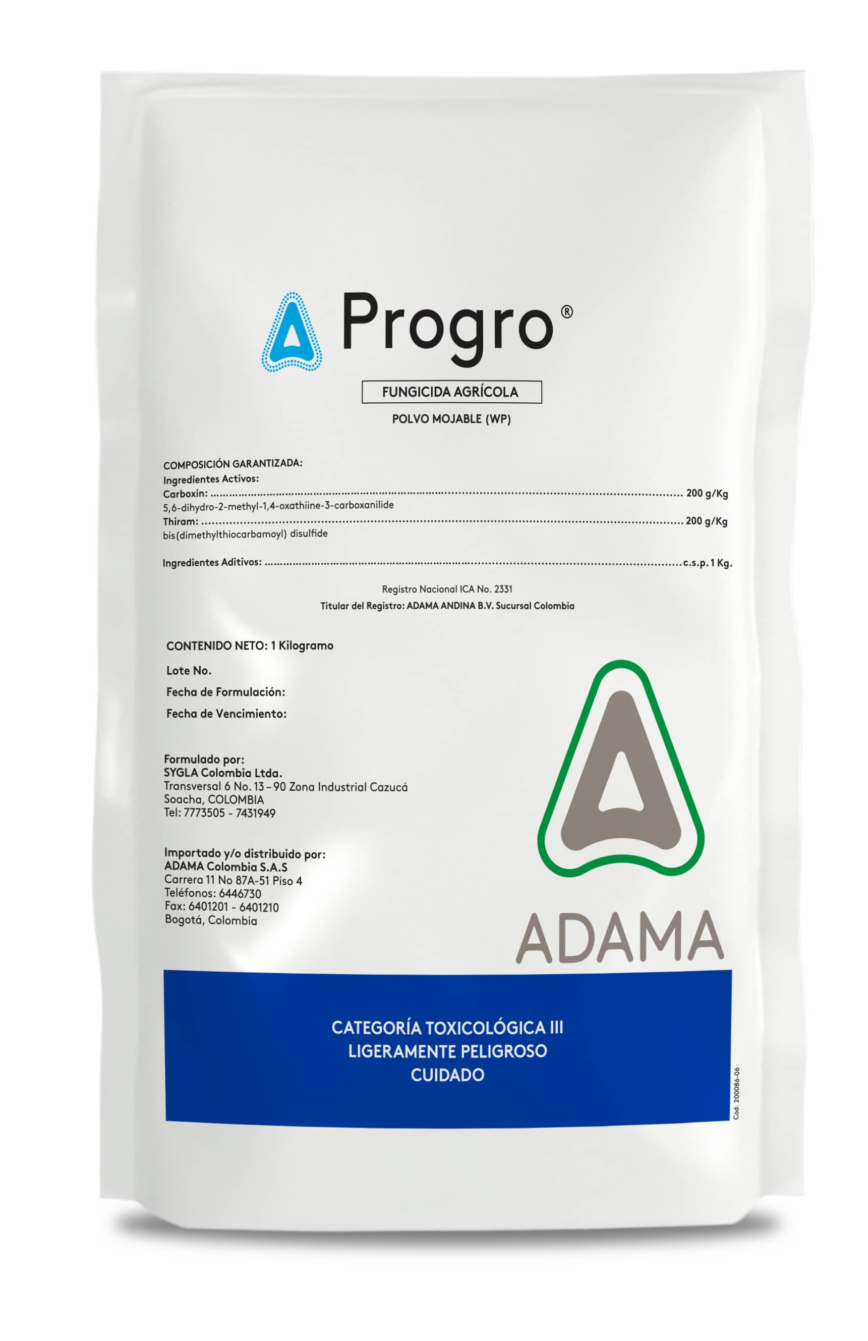 Fungicida Progro 20-20 x 1 Kg - Adama