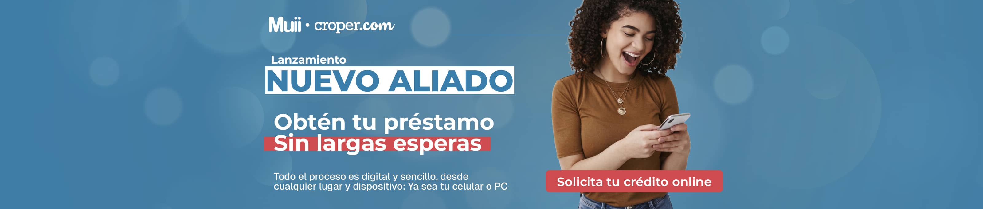 Piezas gráfica sobre el lanzamiento de MUII, el nuevo aliado financiero de Croper