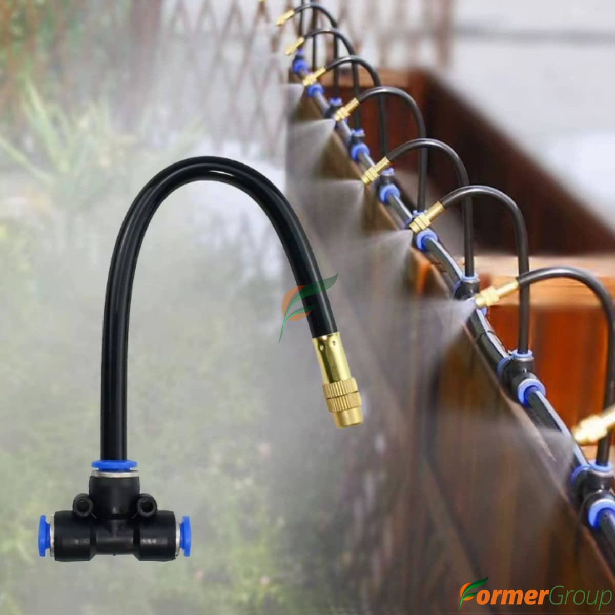 Kit Sistema De Riego 20mts Boquillas Atomizadoras