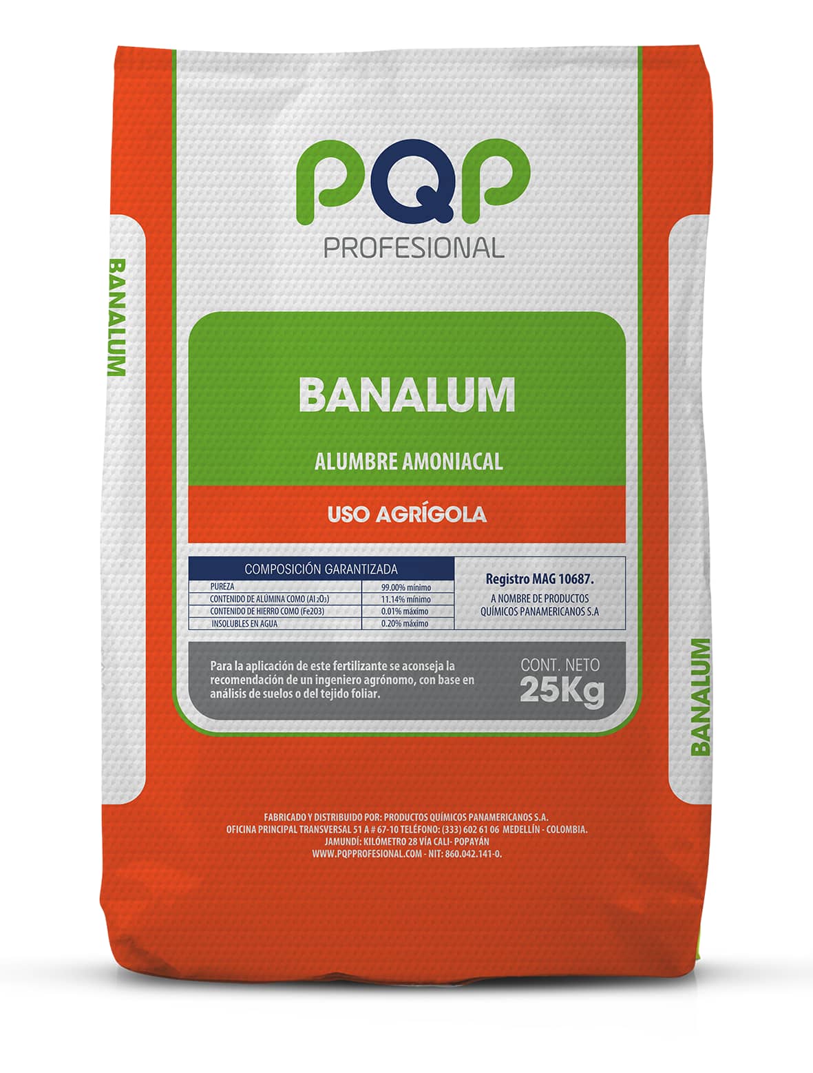 Banalum L 25 kg | Alumbre Amoniacal Uso Agrícola e Industrial