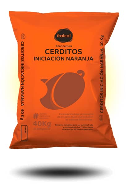 Alimento - Cerdito Iniciación Naranja x 40 Kg