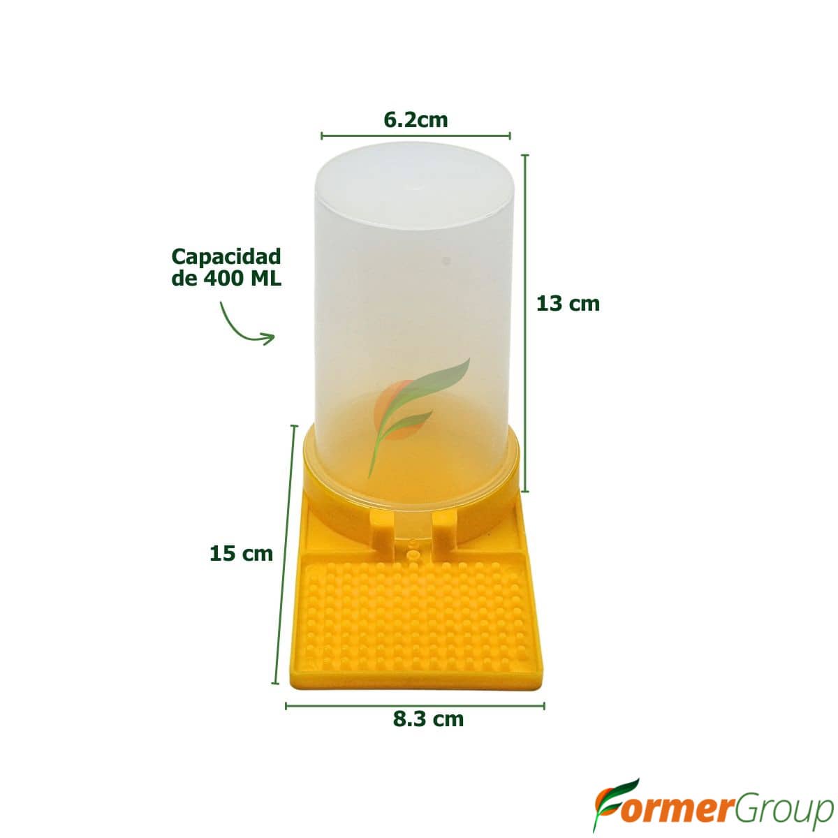 Bebedero para Abejas 600 ml x3 | Hidratación Segura