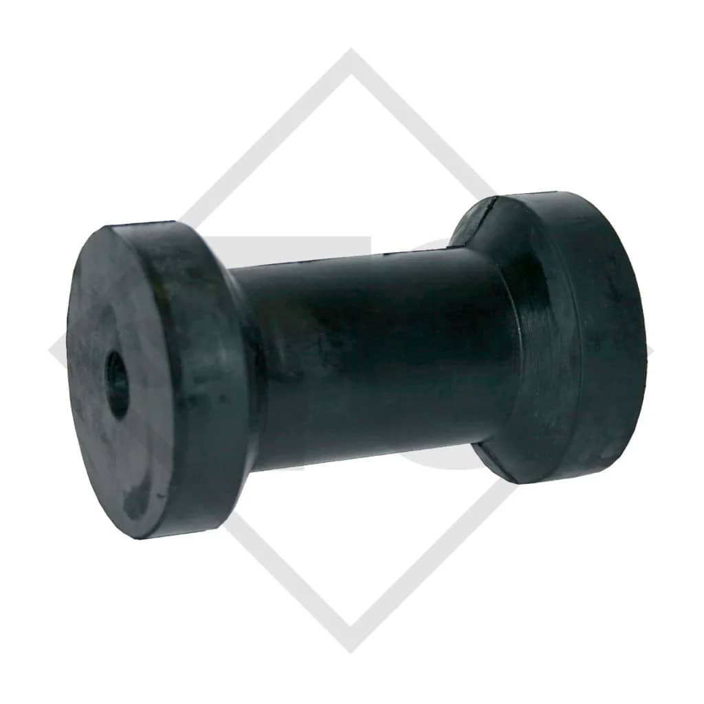 Rodillo de quilla Ø75x126 para tráileres náuticos resistente