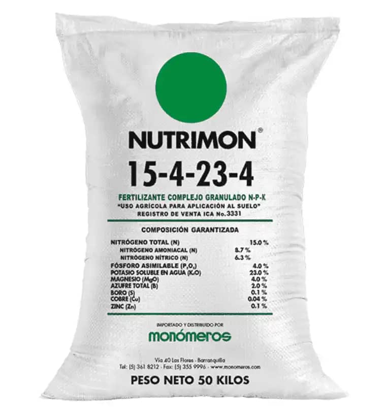 Fertilizante Nutricosecha 15-4-23-4 x 50 Kg