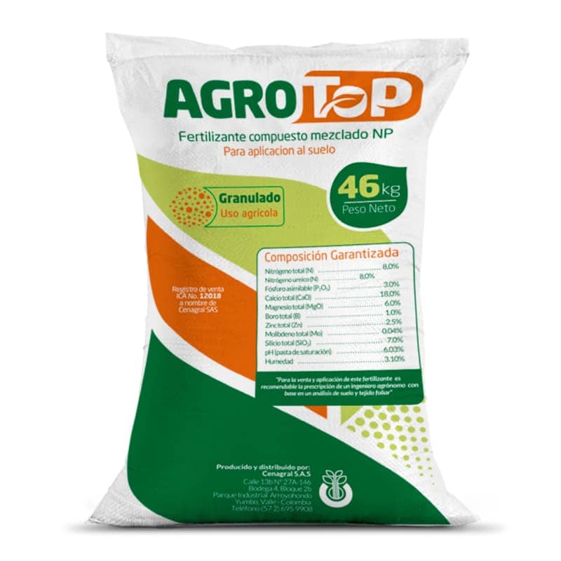 Agrotop fertilizante granulado — nutrición completa para cultivos
