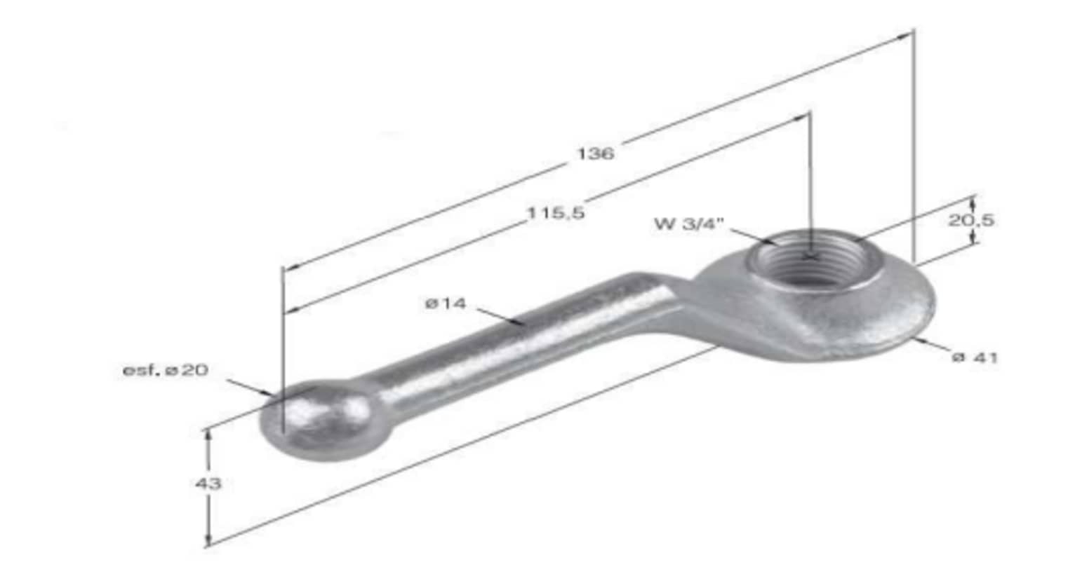 JB-Manilla roscada 3/4"