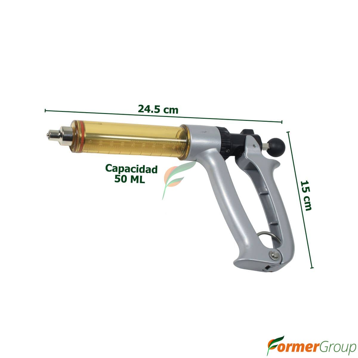 Jeringa Veterinaria Ajustable 50ml Precisión y Seguridad