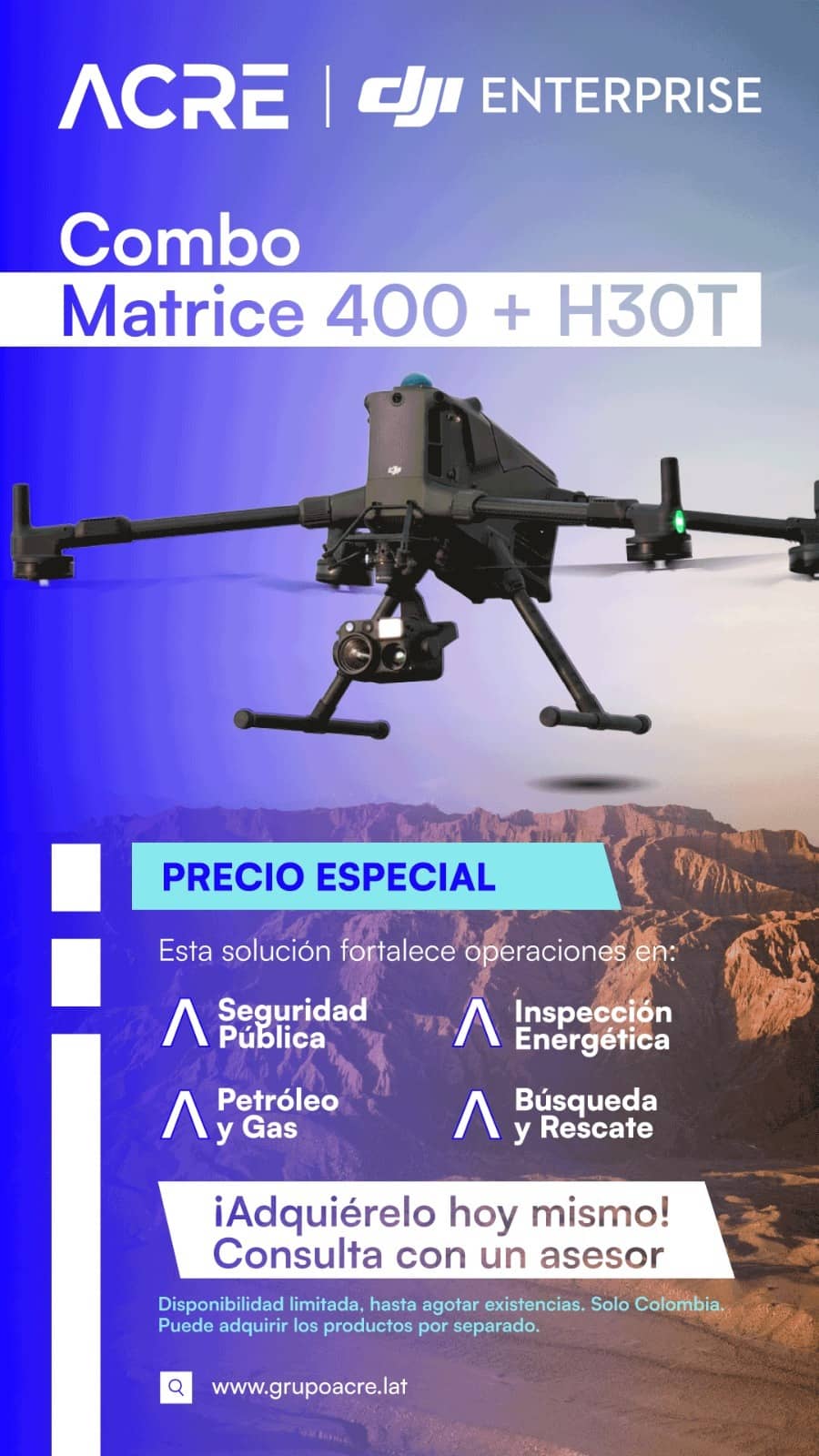 Combo Matrice 400 + H30T - Dron DJI Enterprise