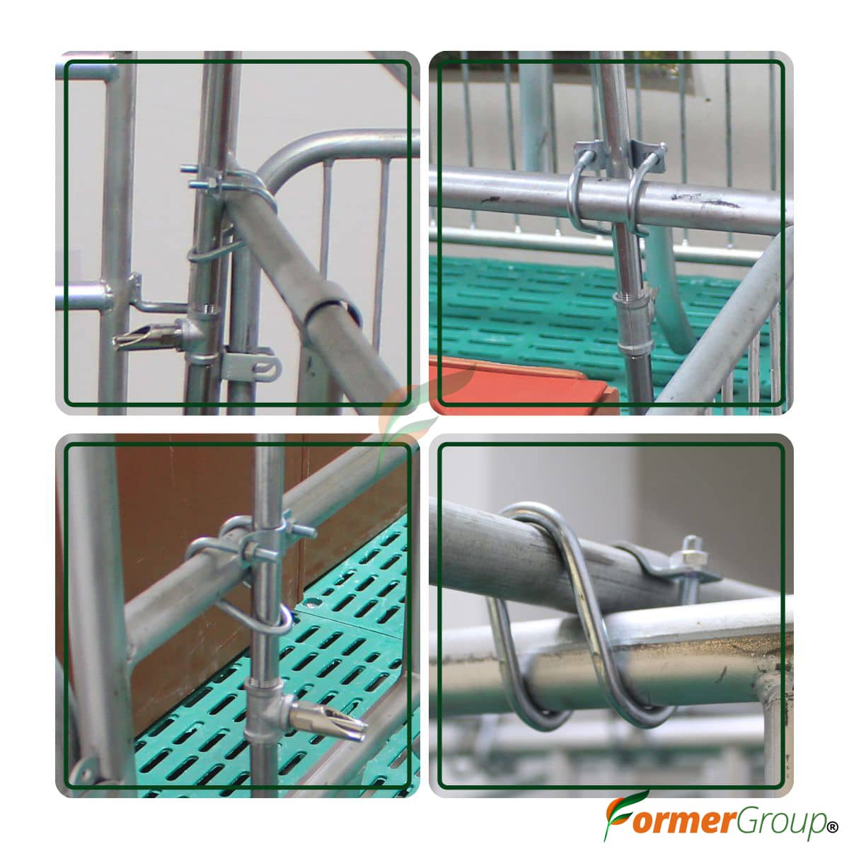 Abrazadera U Ovalada Jaula ParideraX5 | Acero Galv.