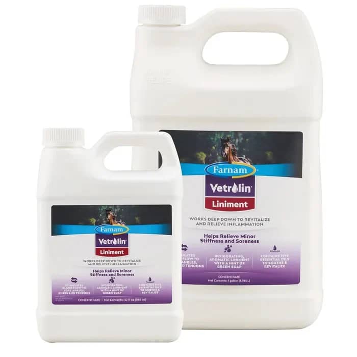 Vetrolin Liniment alivio muscular y articular caballos