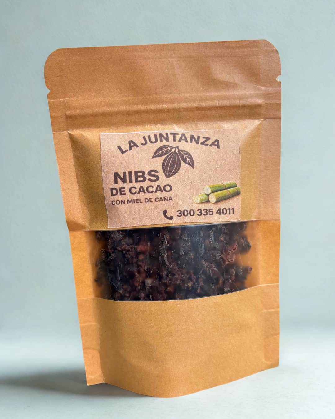 Nibs de Cacao con Miel de Caña