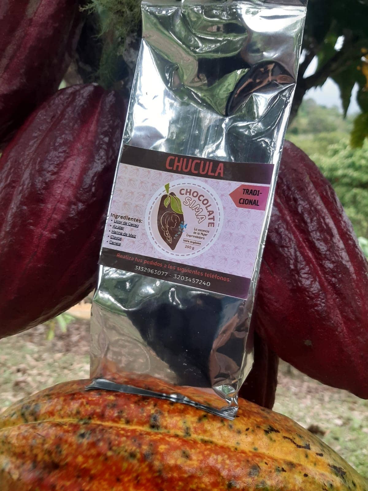 Chocula 250 g SIMA Chocolates | Chocolate de Mesa Colombiano 100%