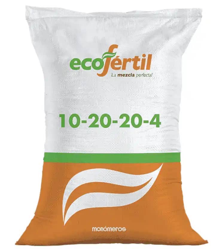Fertilizante 10-20-20-4 x 50 Kg - Ecofértil