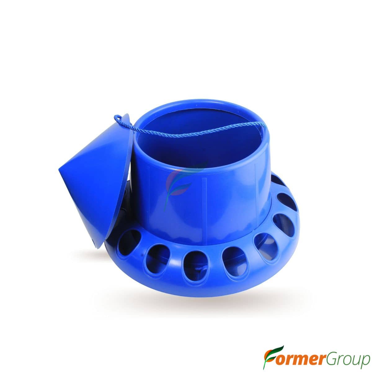 Comedero azul para aves 4 kg