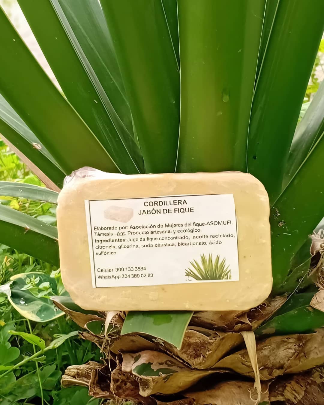 Jabón de fique rectangular | ASOMUFI
