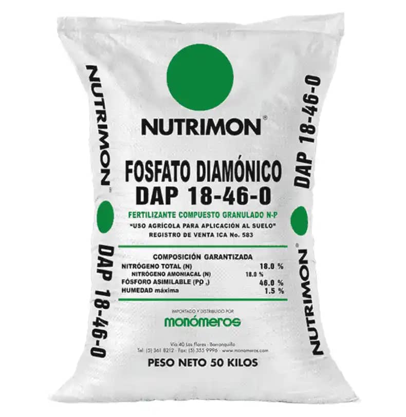 Fertilizante Simple Nutrimon Dap G 18-46-0 x 50 kg