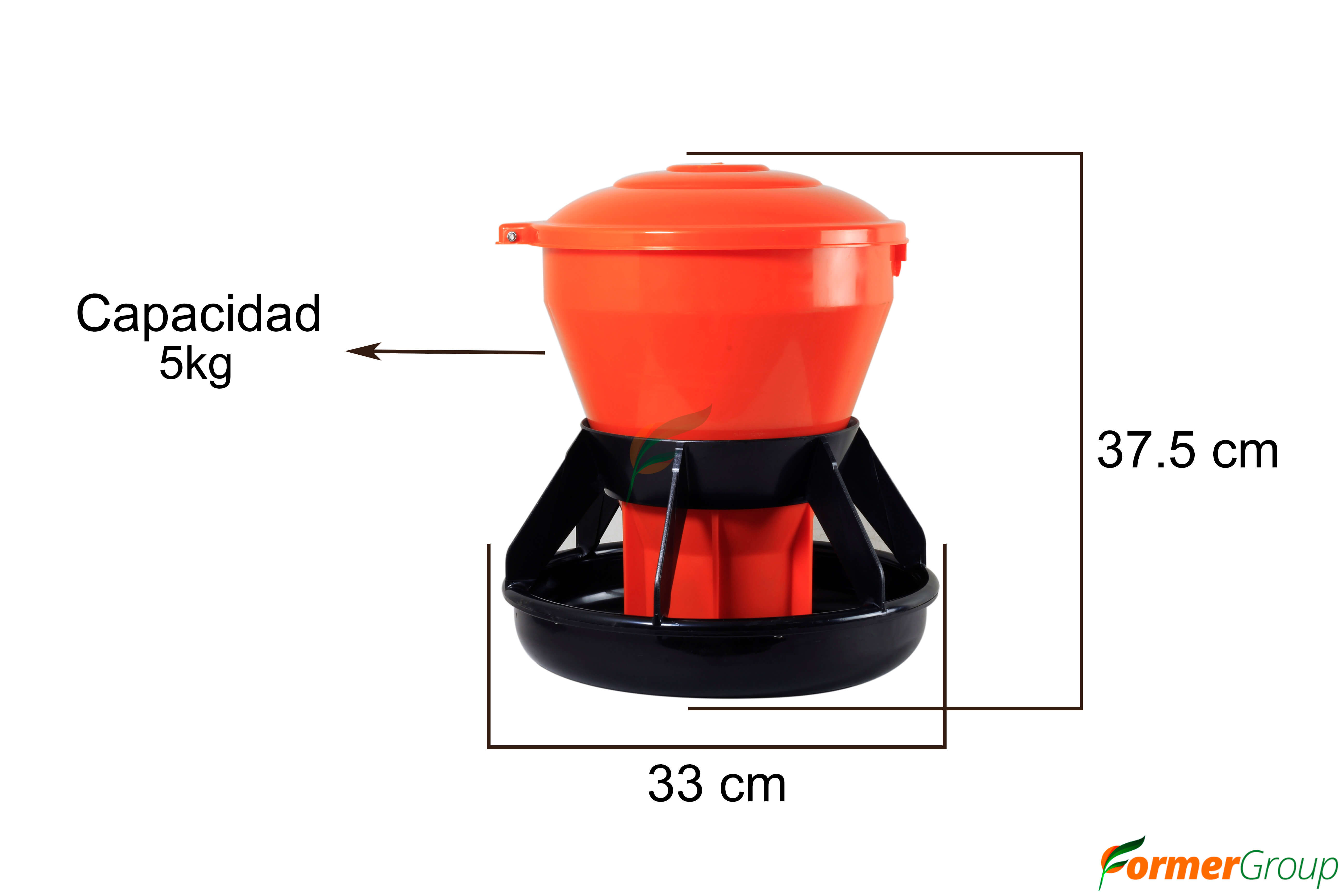 Comedero Automático - Cerdos - Tolva 5 Kg