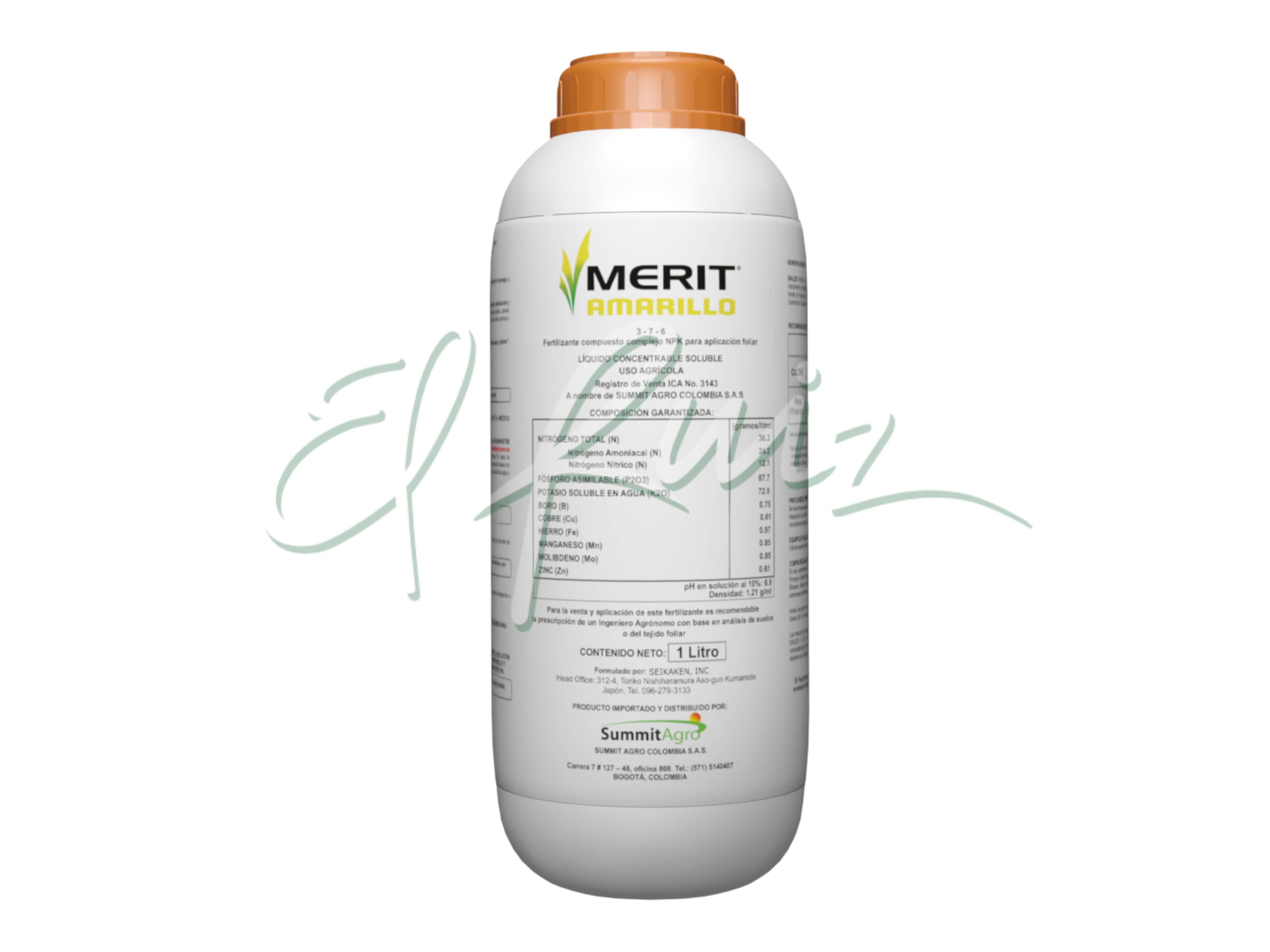 Fertilizante Merit Amarillo x 1 Lt - Summitagro