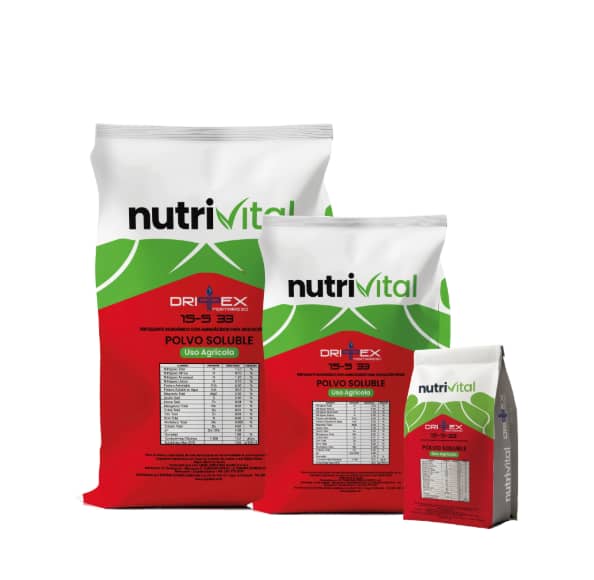 Drippex 15-5-33 | Fertilizante NPK hidrosoluble