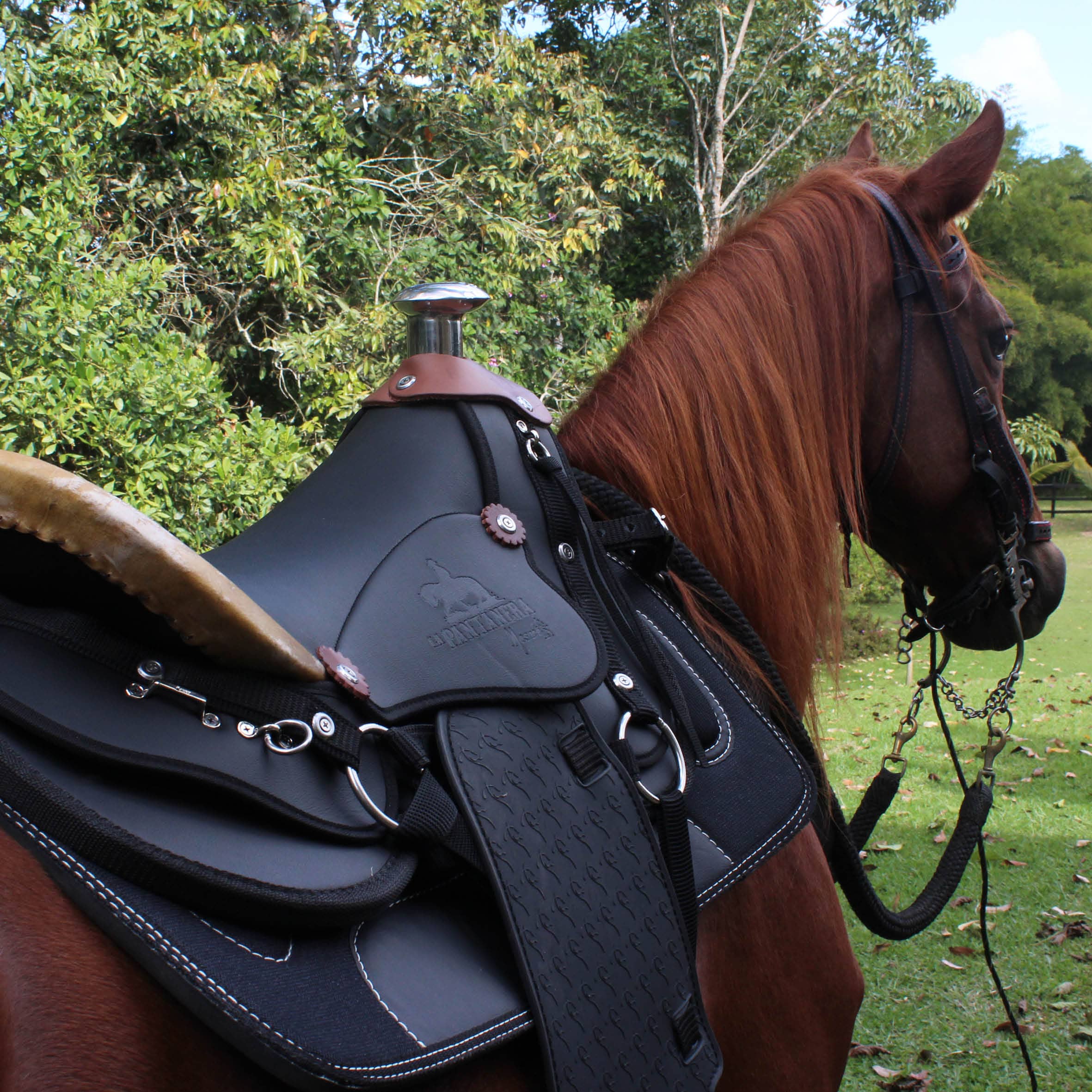 Silla Pantanera De Vaquería MESACÉ - Negra con Rojo