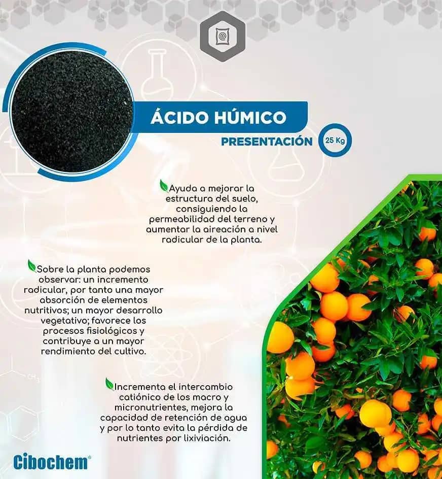 Ácidos Húmicos 80% x 25 Kg