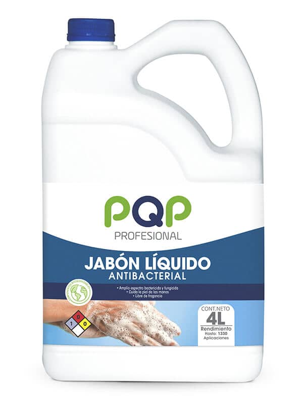 Jabon Liquido PQP Pro Antibacterial 4 L