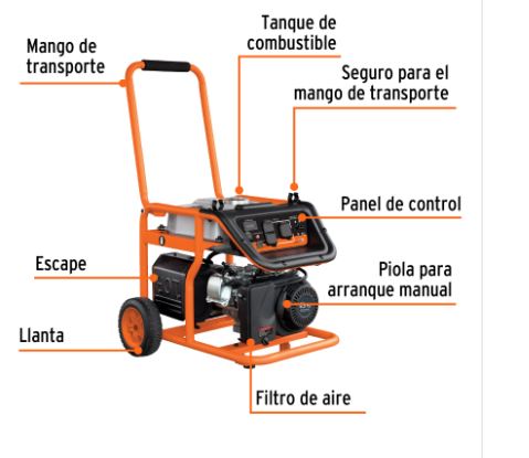 Generador portátil 2.5 kW - Truper