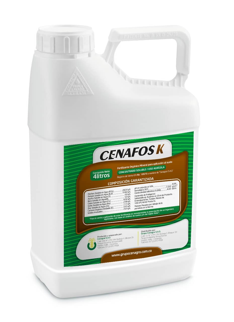 Cenafos K  4 Lt– Fósforo y Potasio para Llenado y Rendimiento