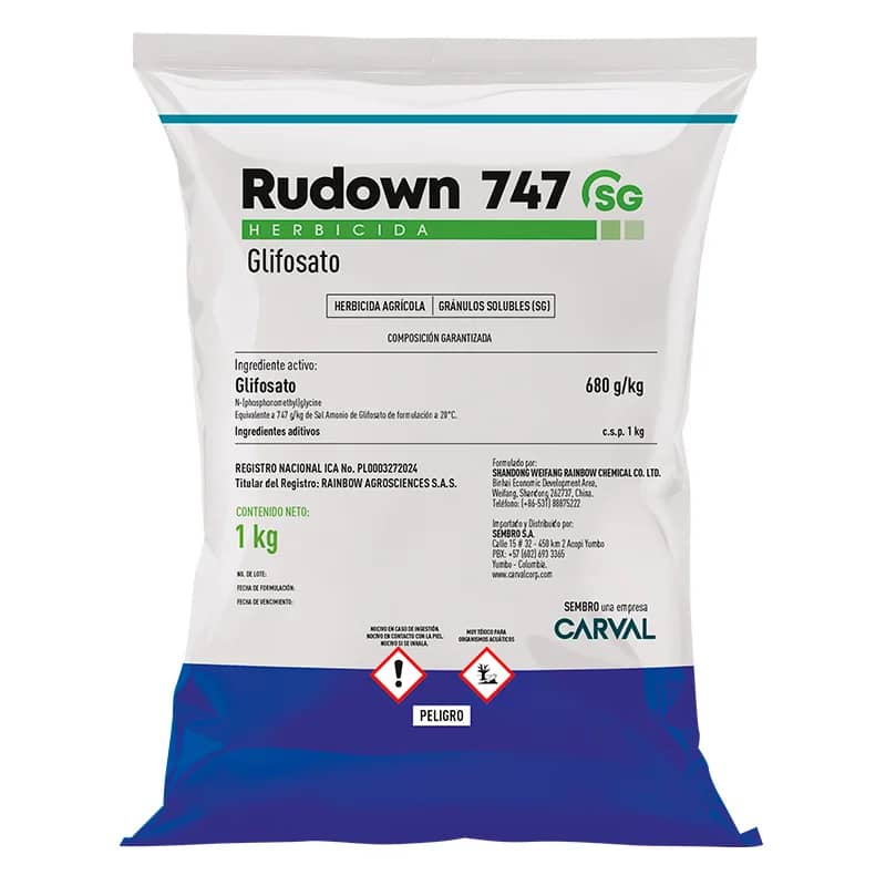 RUDOWN 747 SG Carval | Herbicida total sistémico agrícola