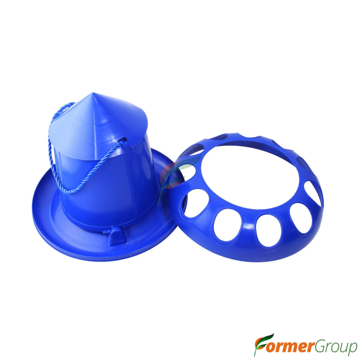 Comedero azul para aves 2 kg