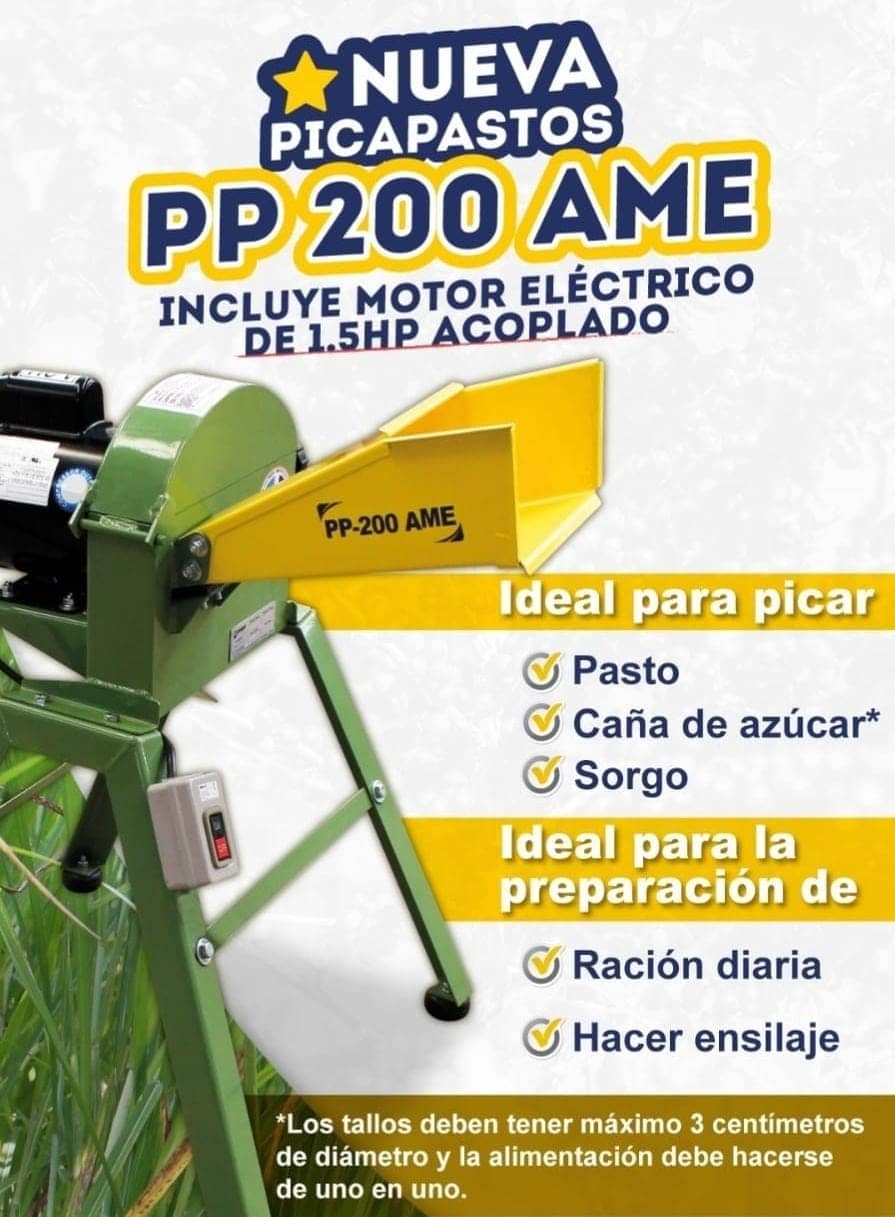 Picapastos PP 200 AME - Motor Eléctrico 1.5HP