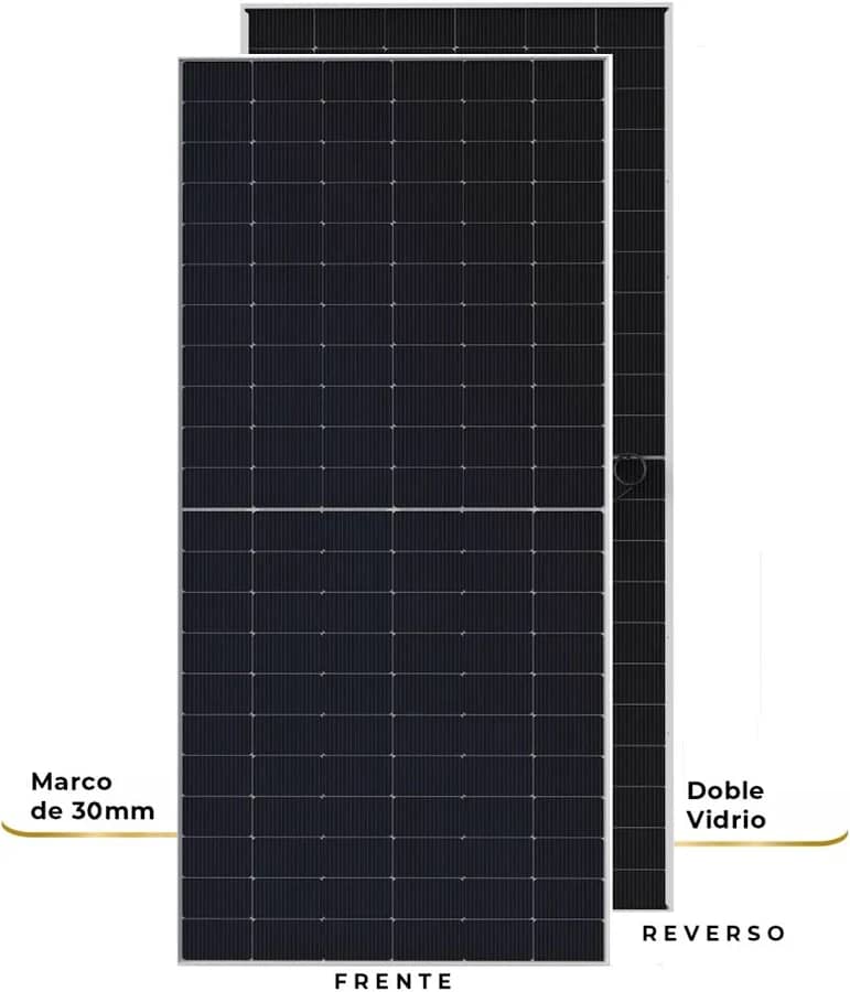 Panel Solar 630 W Doble Vidrio