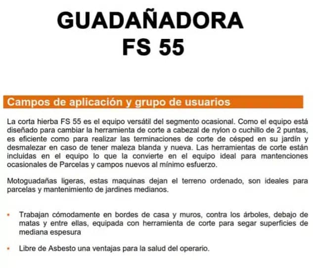 Guadañadora FS55 - STIHL