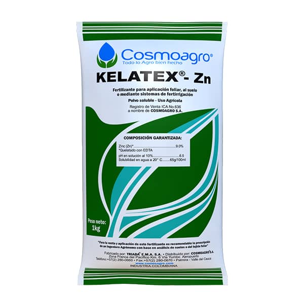 Fertilizante foliar Kelatex Zn x 1 KG - Cosmoagro