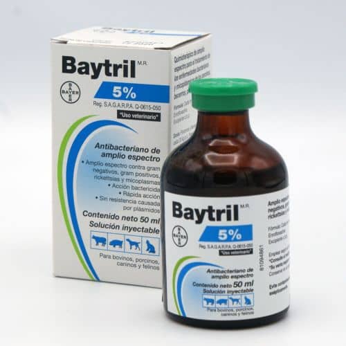 Antibiótico Baytril 5% x 50 Ml - Elanco