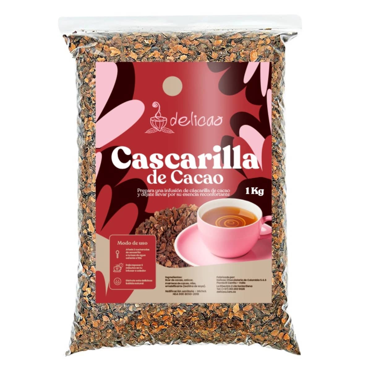 Cascarilla de cacao - 1000 gr