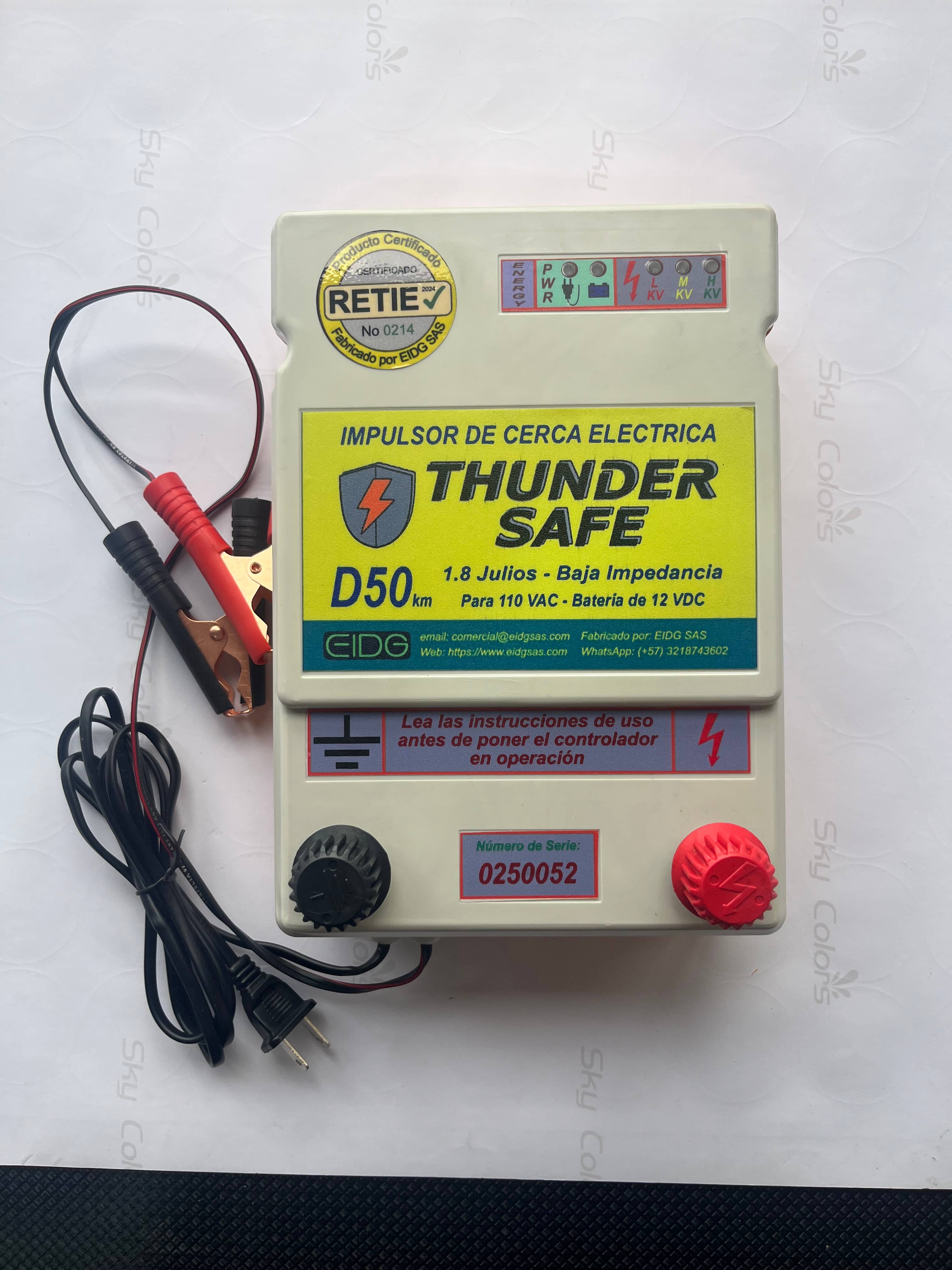 Impulsor de Cerca Eléctrica Thunder Safe D50KM