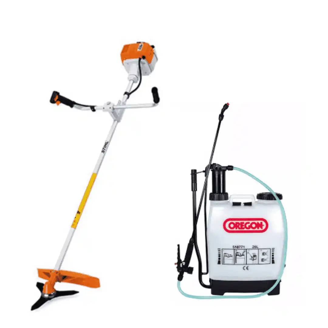 Guadañadora STIHL FS 220 lleva gratis Fumigadora manual Oregon 20LT