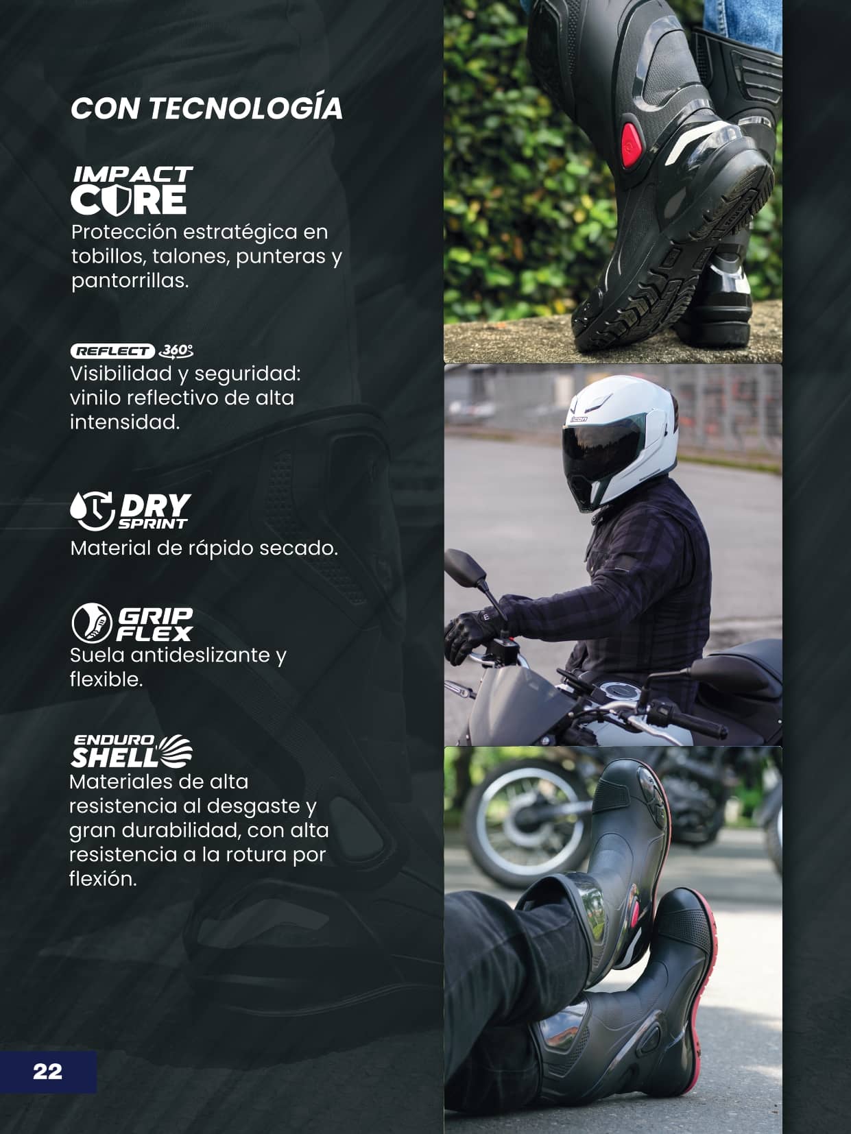 Bota VMR Negro Rojo Talla 37 - 43 | Para motociclistas
